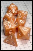 Dice : Dice - Dice Sets - Coyeekn Orange Pearl and White - Jan Amazon 2024